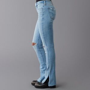 American Eagle Light Blue Denim Jeans high rise skinny kick